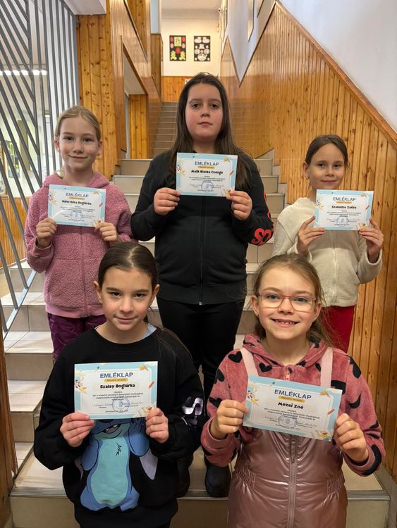 Iskolànk 3. és 4. évfolyamos diàkjai részt vettek a hàzi meseíró versenyen