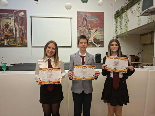 A német „Deutsch ist ein plus” tehetségműhely 7. osztályos tanulói első helyezést értek el